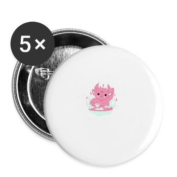 Pastel Goth Aesthetic Cute Creepy Devil Goat - Buttons large 2.2'' (5-pack) - white