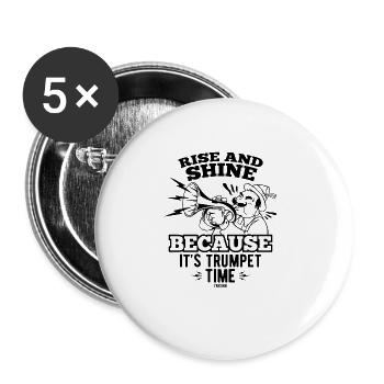 Musical instrument music teacher gift - Buttons large 2.2'' (5-pack) - white