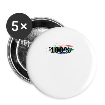 South Africa Butterfly - Buttons large 2.2'' (5-pack) - white