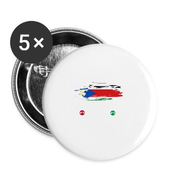 South Sudan Lionn - Buttons large 2.2'' (5-pack) - white
