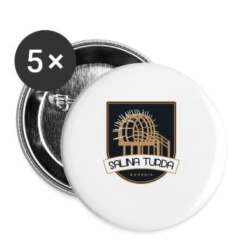Salina Turda – Romania - Buttons large 2.2'' (5-pack) - white
