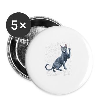 This Isnt Cat Hair On My Shirt Russian Blue - Buttons large 2.2'' (5-pack) - white