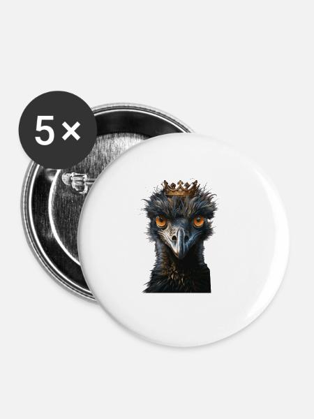 Emu - Buttons large 2.2'' (5-pack) - white