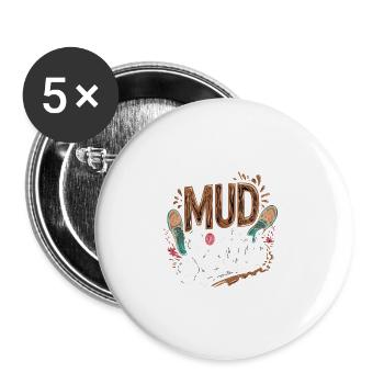Mud Sistas 4 - Buttons large 2.2'' (5-pack) - white