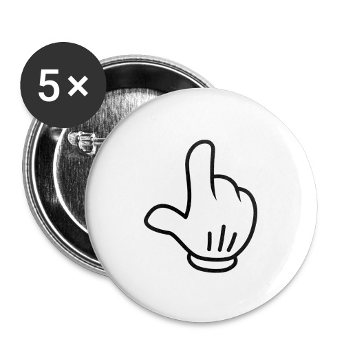 Mickey pointing up - Buttons large 2.2'' (5-pack)