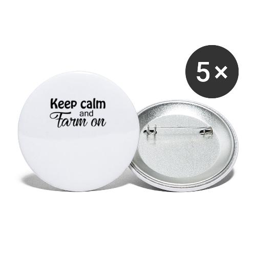 Keep calm design - Buttons large 2.2'' (5-pack)