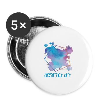 ABSTRACT - Buttons large 2.2'' (5-pack) - white