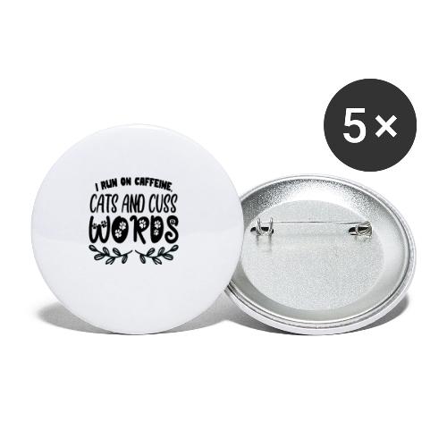cats and cuss words - Buttons large 2.2'' (5-pack)