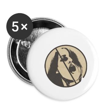 anti climatic - Buttons large 2.2'' (5-pack) - white