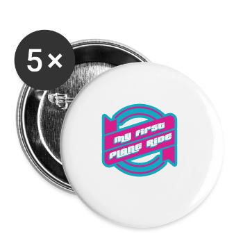 My First Plane Ride 36 - Buttons large 2.2'' (5-pack) - white