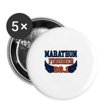 Marathon Finisher 26.2 2 - Buttons large 2.2'' (5-pack) - white