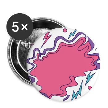 Vibrant Storm Cloud Illustration - Buttons large 2.2'' (5-pack) - white