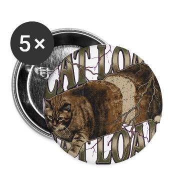 Cat Loaf Heavy Metal Parody - Buttons large 2.2'' (5-pack) - white