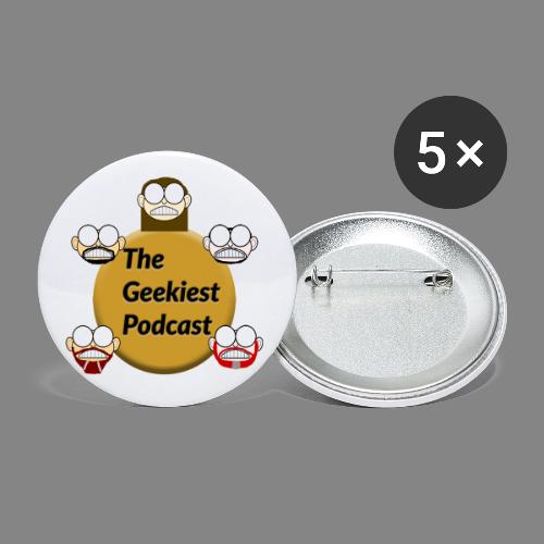 The Geekiest Podcast Logo - Buttons large 2.2'' (5-pack)