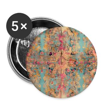 Mystical Tapestry: Vintage Indian Rug Reverie - Buttons large 2.2'' (5-pack) - white