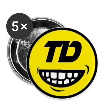 TRIPPIEDUBZ LOGO - Buttons large 2.2'' (5-pack) - white