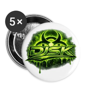 DJSK-Kapstep- - Buttons large 2.2'' (5-pack) - white