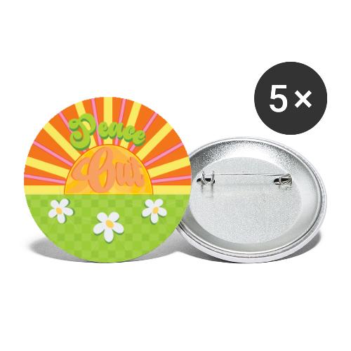 Groovy Peace Out Sunset Design - Buttons large 2.2'' (5-pack)
