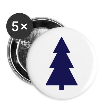 tree - Buttons large 2.2'' (5-pack) - white