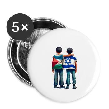 Love heals all - Buttons large 2.2'' (5-pack) - white