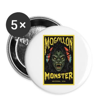 Mogollon Monster Cryptid Arizona Wilderness Enigma - Buttons large 2.2'' (5-pack) - white