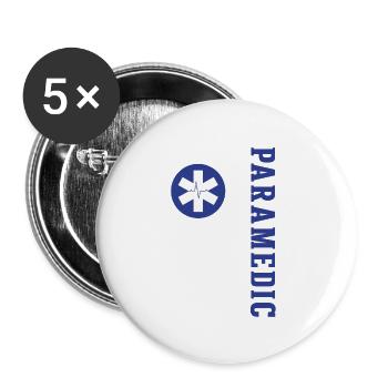 Paramedic USA Flag - Buttons large 2.2'' (5-pack) - white