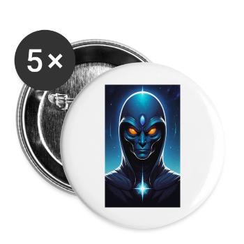 The Cosmic Sentinel: Guardian of the Stars - Buttons large 2.2'' (5-pack) - white