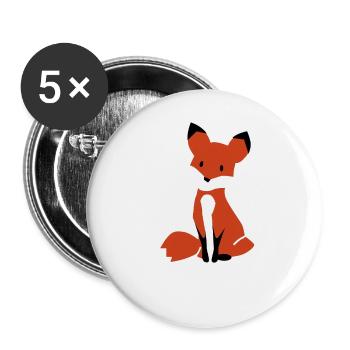 For Fox Sake 3 Animal Pun Joke Gift Gifts For Fox - Buttons large 2.2'' (5-pack) - white