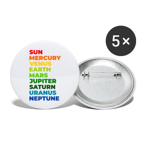 Color the solar system - Buttons large 2.2'' (5-pack)
