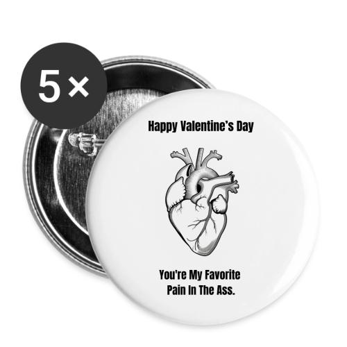 I'm Glad I Swiped Right T-Shirt | Funny Valentine - Buttons large 2.2'' (5-pack)