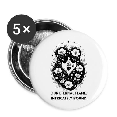 Eternal Flame of Embrace T-Shirt - Buttons large 2.2'' (5-pack)