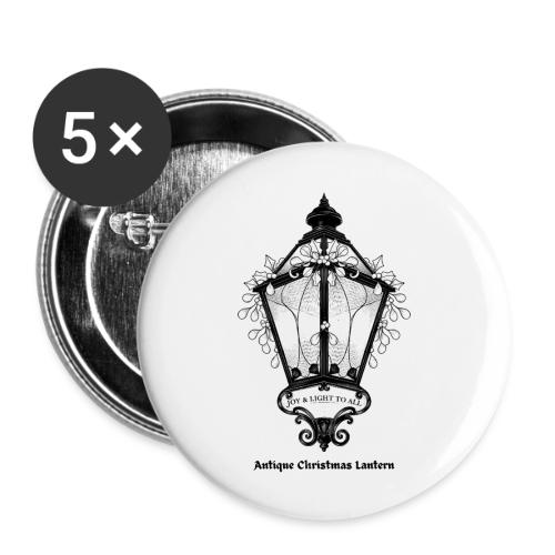 Antique Christmas Lantern T-Shirt - Buttons large 2.2'' (5-pack)