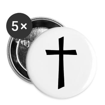 A Decorative Cross - Buttons large 2.2'' (5-pack) - white