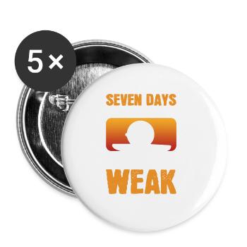 Makes One Weak Sports Enthusiast Gift - Buttons large 2.2'' (5-pack) - white