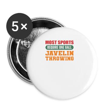 Require One Ball Dedicated Person Gift - Buttons large 2.2'' (5-pack) - white
