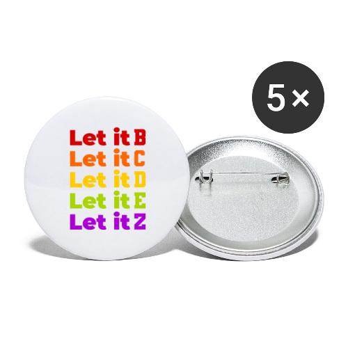 Let It Be Alphabetical - Buttons large 2.2'' (5-pack)