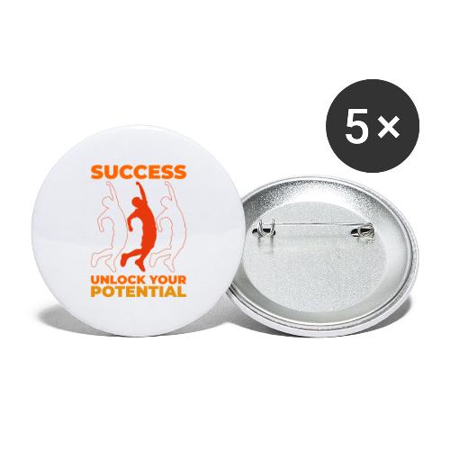 Unlock Success - Buttons large 2.2'' (5-pack)