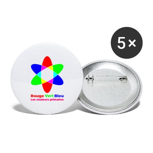 RGB Primary Colors - Buttons large 2.2'' (5-pack)