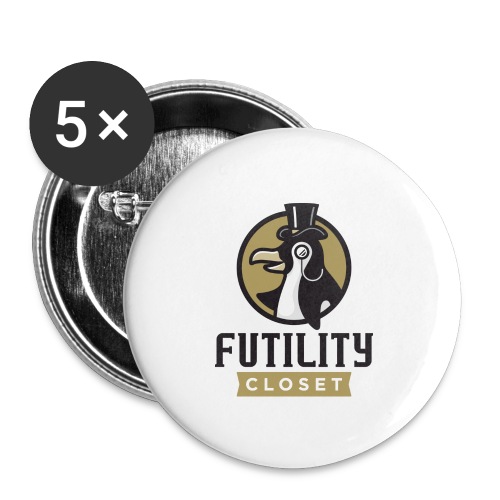 Futility Closet Logo - Color - Buttons large 2.2'' (5-pack)