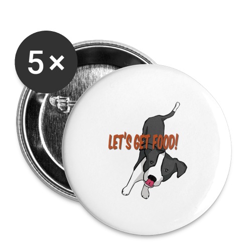 Foodie Dog Border Collie - Buttons large 2.2'' (5-pack)