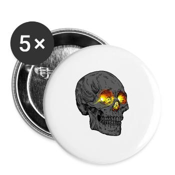 Broken - Buttons large 2.2'' (5-pack) - white