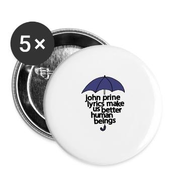 John Prine - Buttons large 2.2'' (5-pack) - white