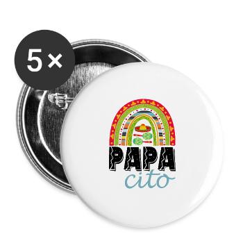Papa Cita - Buttons large 2.2'' (5-pack) - white