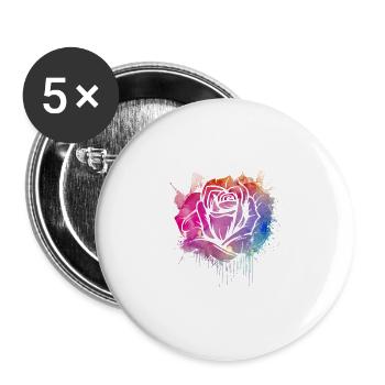 Rose Garden Roses Gardening - Buttons large 2.2'' (5-pack) - white
