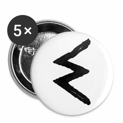 Elder Futhark Rune Sowilo - Letter S - Buttons large 2.2'' (5-pack)