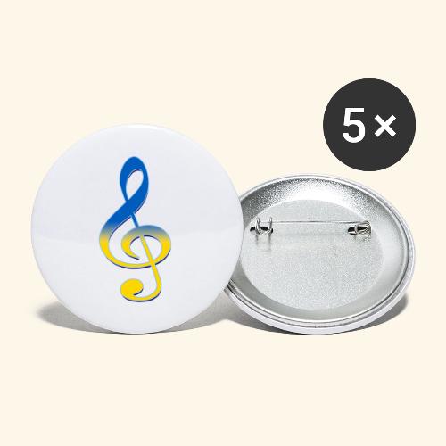 U Treble Clef - Buttons large 2.2'' (5-pack)