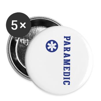 Paramedic USA Flag - Buttons large 2.2'' (5-pack) - white