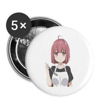 Cute anime girl - Buttons large 2.2'' (5-pack) - white