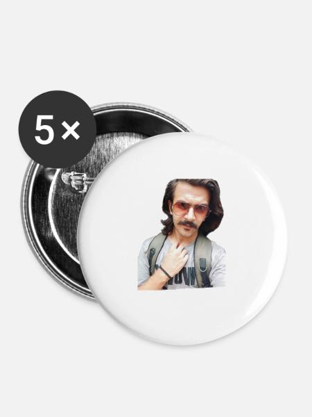 SaimRajBeat - Buttons large 2.2'' (5-pack) - white