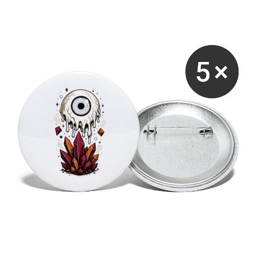 Melting Eyeball - Buttons large 2.2'' (5-pack)